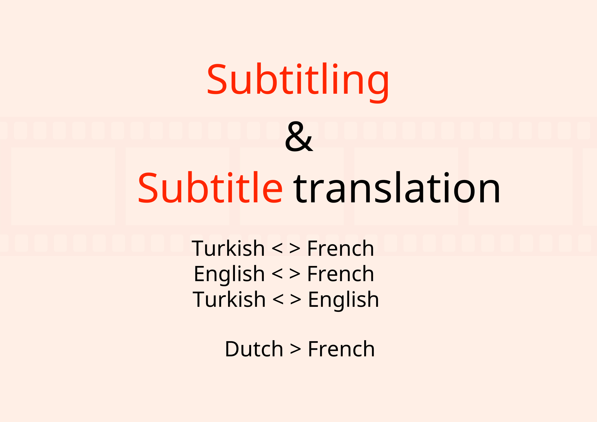 Subtitling and subtitle translation